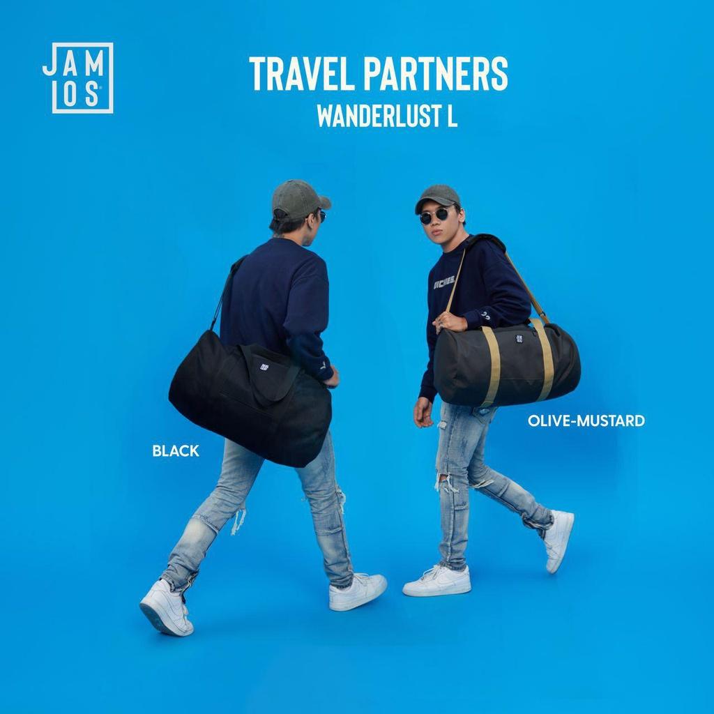 Jamlos Wanderlust Duffle - Túi trống du lịch tập gym vải canvas xách tay đeo chéo thời trang năng động