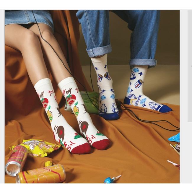 Vớ tất hàn quốc phong cách hoạt hình cá tính sáng tạo xu hướng unisex nam và nữ VT11