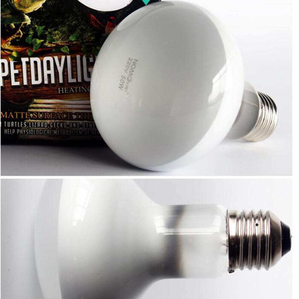 2 pcs 50W/75W Tortoise Reptile Vivarium Light UVA Basking Lamp Heat Bulb