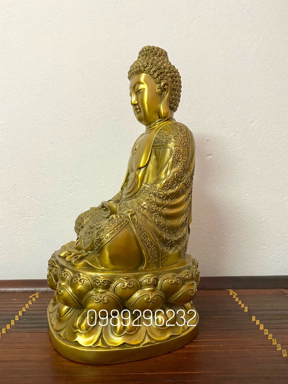 Tượng Phật bằng đồng vàng đẹp