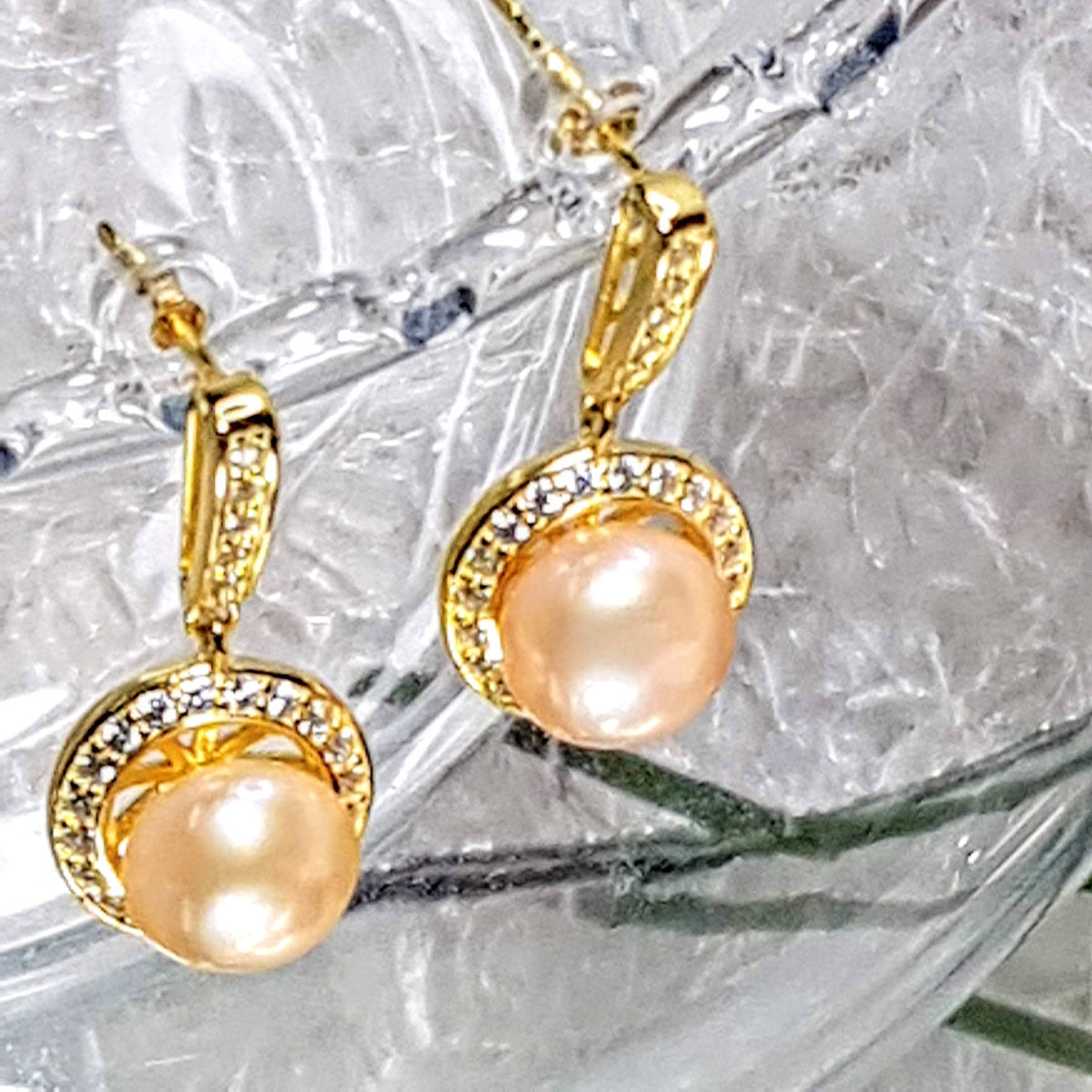 Trang Sức Ngọc Trai Cao Cấp 4M - Cô Tấm - Kiểu Dây Chuyền - Đồng Tâm - CONCENTRIC PEARL (10-13ly) - Bạc S925 Nạm Zirconia - COTAM2003(Theo Bộ và Lẻ) + Tặng Kèm Phụ Kiện