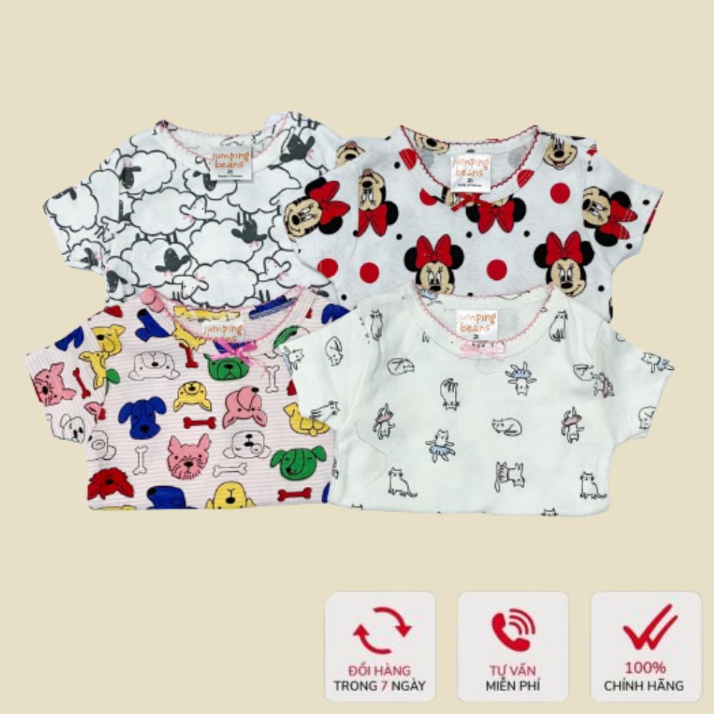 Bộ cộc tay cho bé, quần áo trẻ em cho bé gái Jumming Bean chất cotton cực đẹp Xu Xu Kids size từ 6-18kg