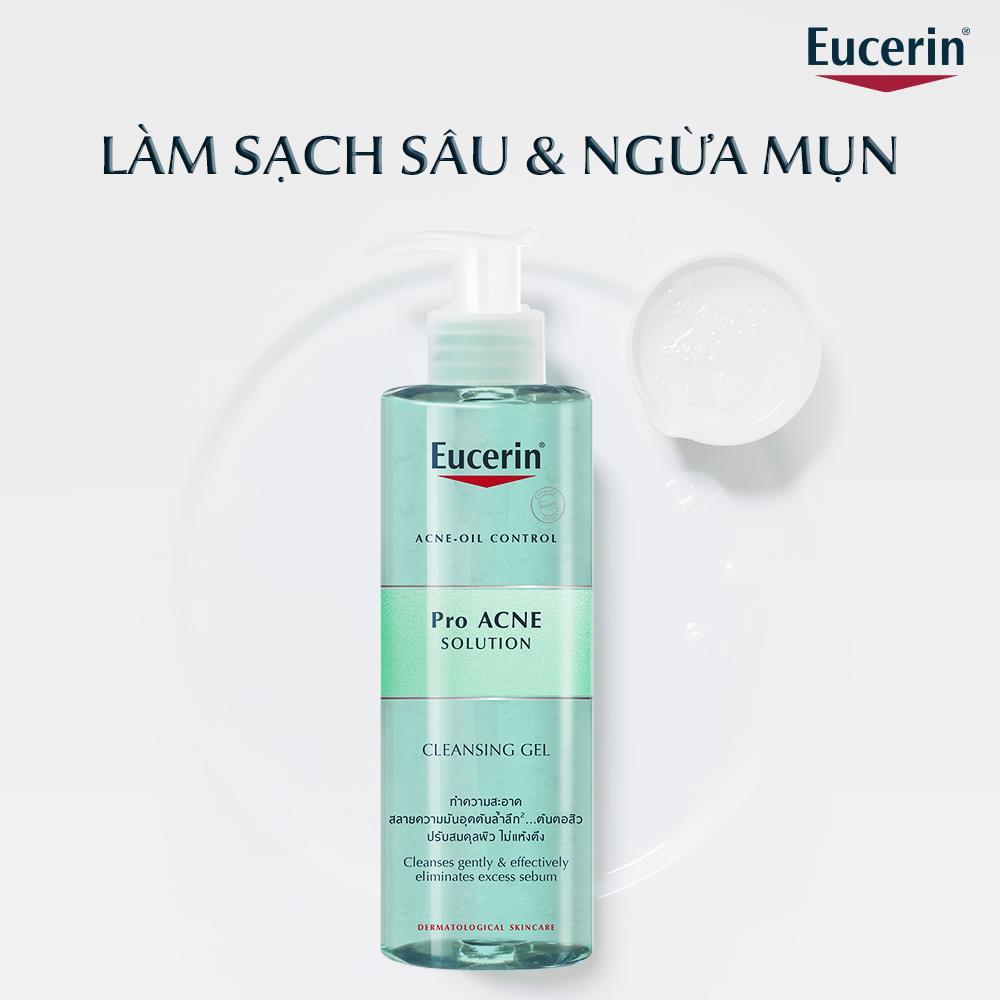 Eucerin Proacne Cleasing Gel - Gel Rửa Mặt Dành Cho Da Nhờn Mụn 200ml