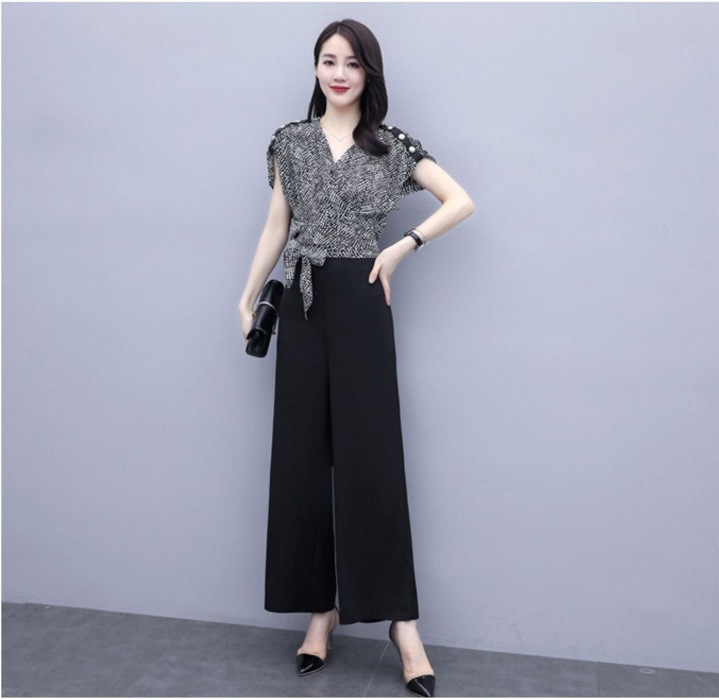 Set bộ áo bi quần ống rộng sang chảnh NT4510