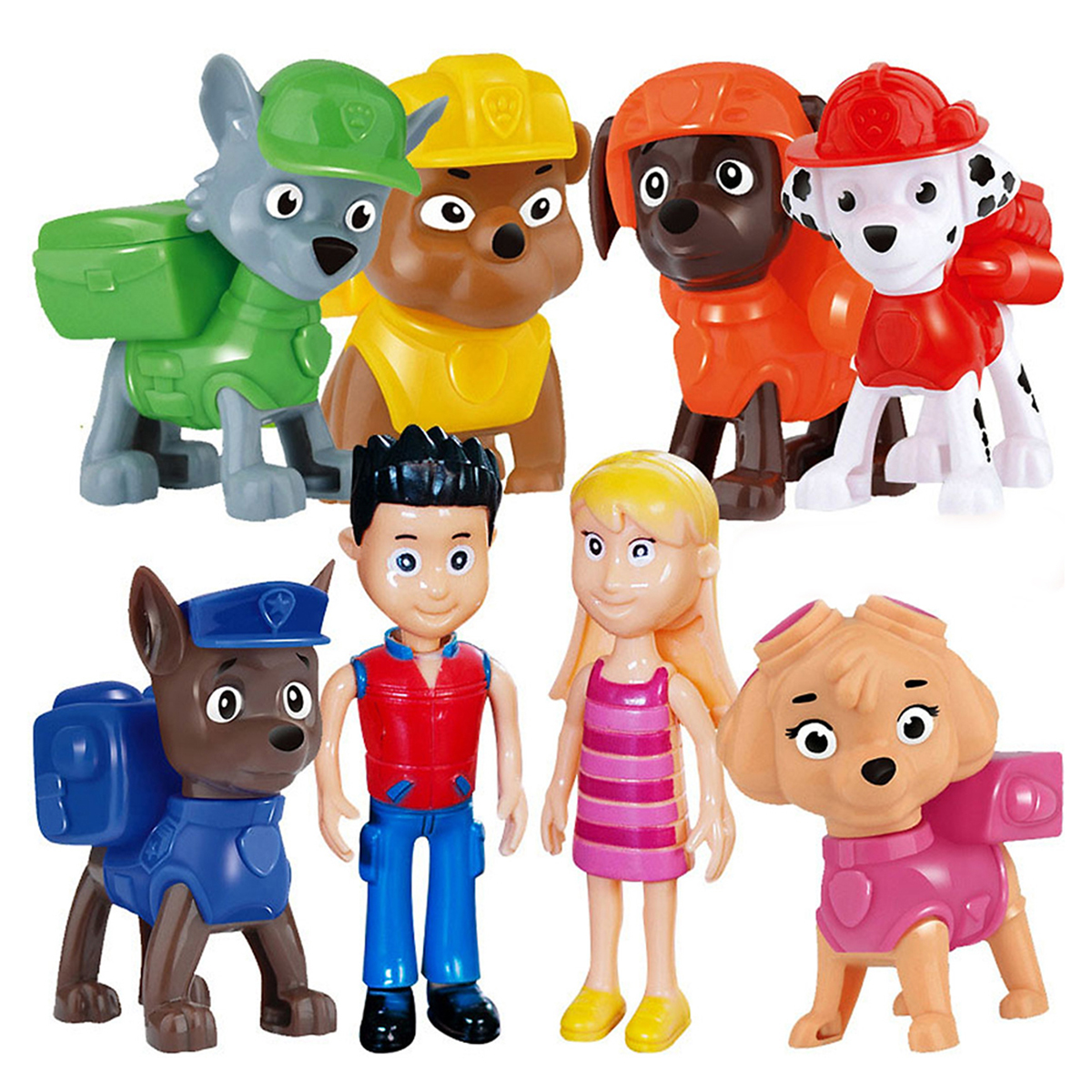 Bộ 8 đồ chơi Chó Cứu Hộ PawPatrol có thể lắp ráp tháo rời