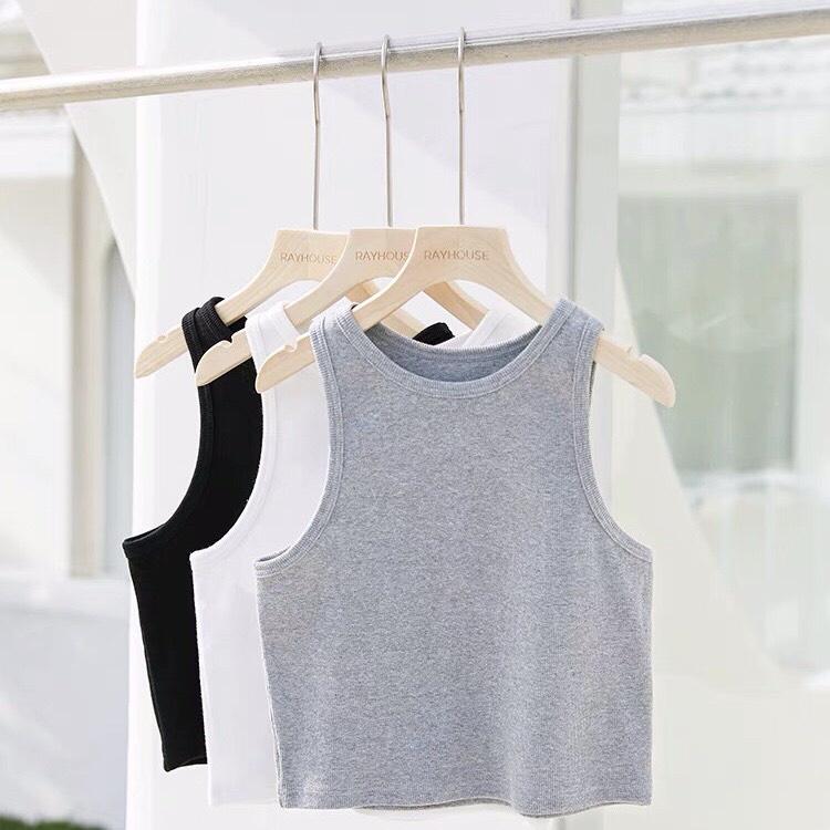 Áo croptop nữ chất cotton co dãn áo ba lỗ nữ ôm body vải co dãn Mophus CC001