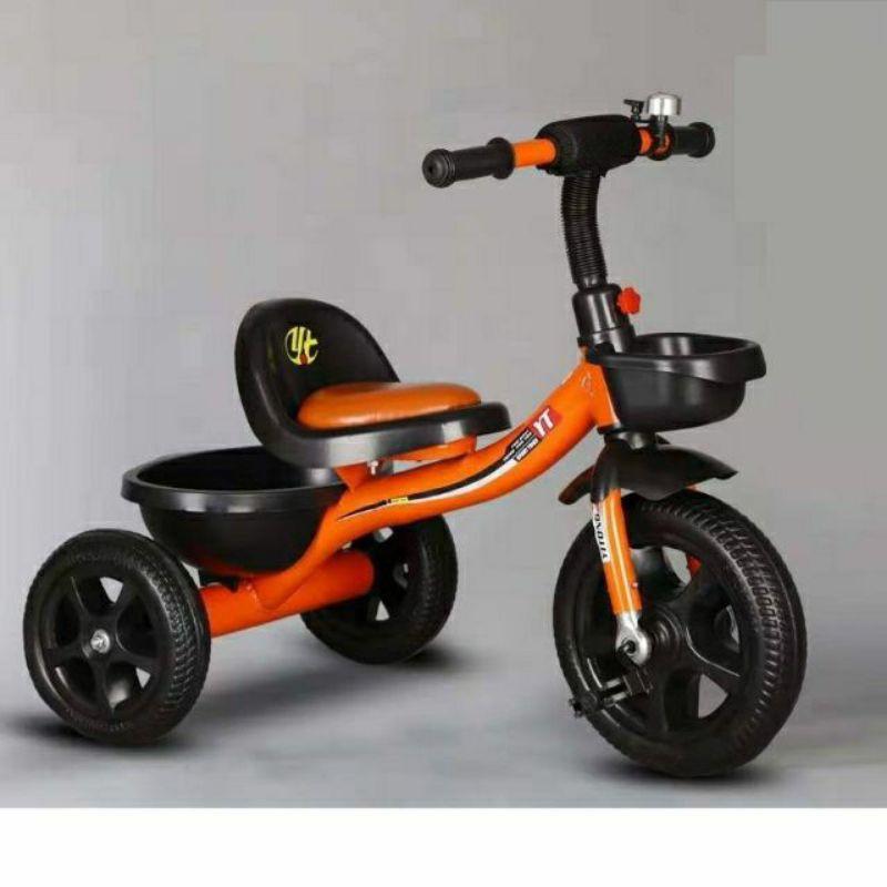 Xe ba bánh trẻ em - Xe tập đi - Xe ba bánh có giỏ - Xe có bàn đạp - Yên mềm