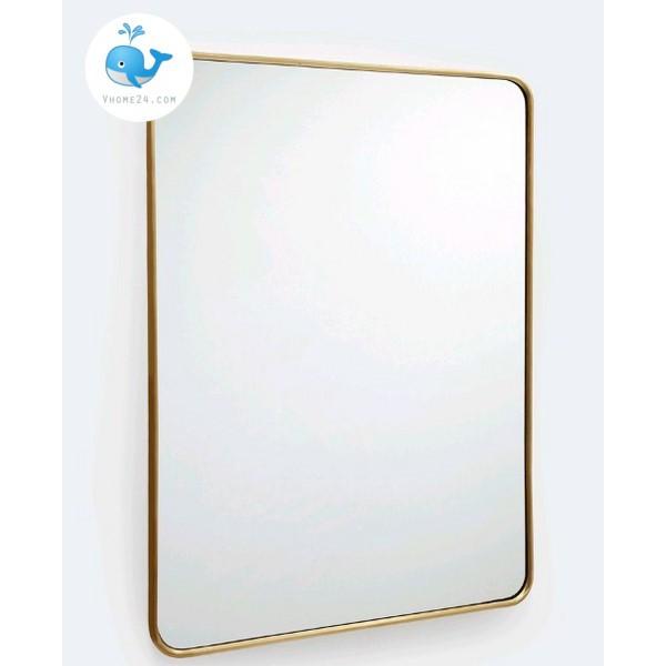 GƯƠNG TRANG TRÍ DECOR CHỮ NHẬT BO GÓC VIỀN KIM LOẠI GTR098N
