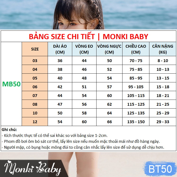 Đồ bơi nàng tiên cá bé gái cao cấp, mẫu một mảnh dài tay chống nắng, chất bơi Lycra lạnh co giãn đa chiều dầy đẹp, tặng kèm mũ bơi | BT50