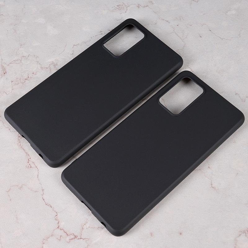Ốp lưng silicone dẻo màu đen chống bám vân tay dành cho Samsung Galaxy A72, A52, A52s, A11