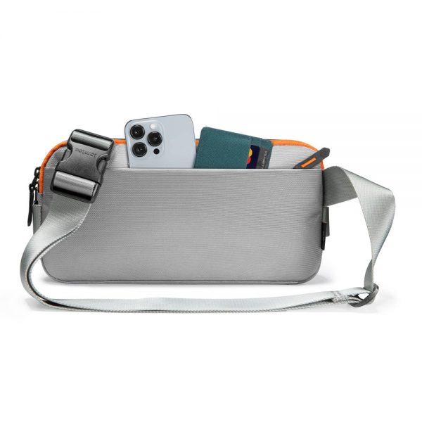 TÚI ĐEO CHÉO TOMTOC LIGHTWEIGHT CODURA SLING BAG GRAY - HÀNG CHÍNH HÃNG