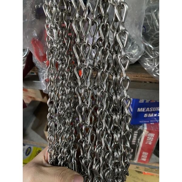 Dây xích cổ cho chó inox cao cấp loại mắt xích to nhỏ