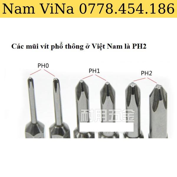 SV Mũi tô vít 4 cạnh chuôi lục giác 150mm