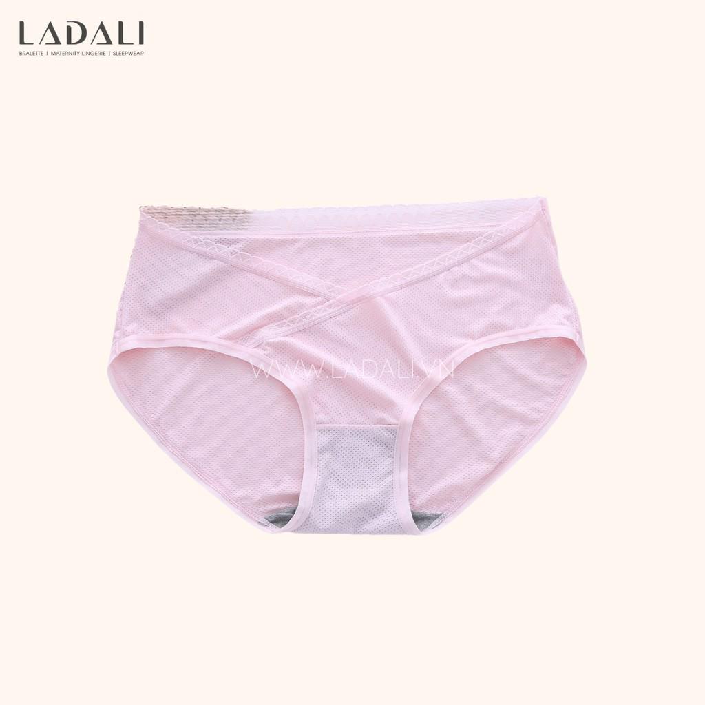 Quần Lót Bầu Sau Sinh Cotton Cạp Chéo Kháng Khuẩn Thông Hơi Co Giãn Tốt - Hàng Cao Cấp Ladali