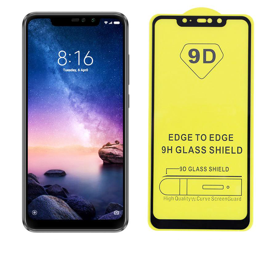 Kính Cường Lực 9D Tràn Màn Hình Viền Đen Cho Dòng Điện Thoại XIAOMI REDMI NOTE 6 PRO