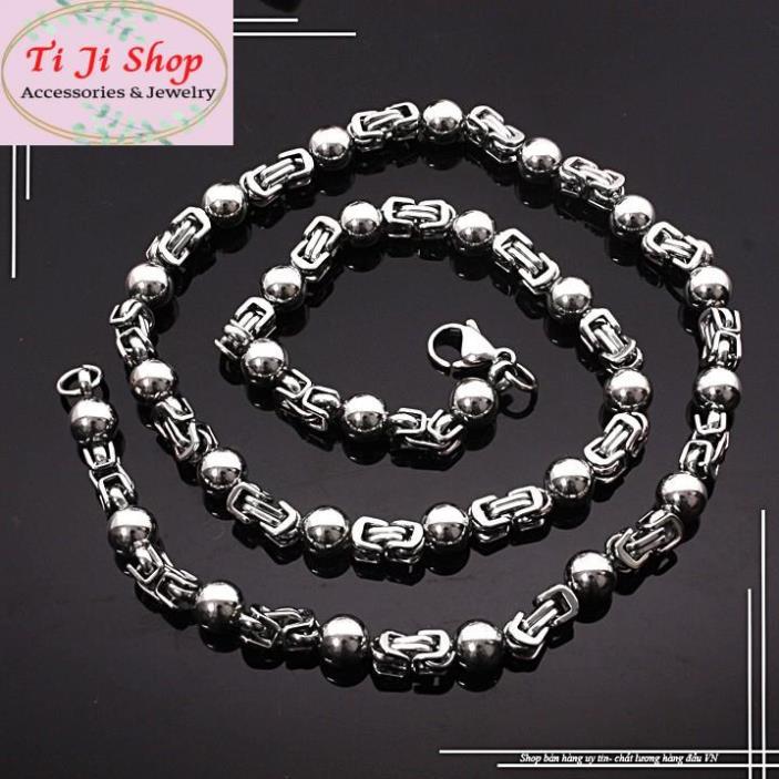 DÂY CHUYỀN INOX NAM HÀN QUỐC 5MM ĐẸP KHÔNG ĐEN