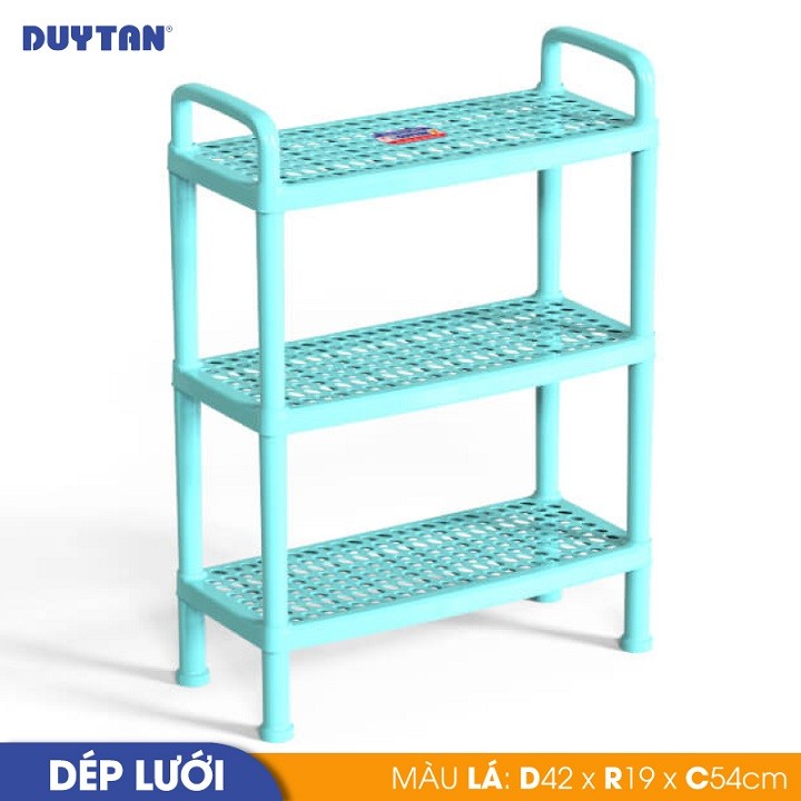 Kệ dép lưới nhỏ nhựa Duy Tân 3 tầng  - 03888 - Giao màu ngẫu nhiên - Hàng chính hãng