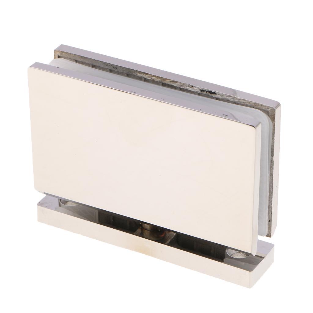 3pcs 5mm Glass Shower Door Hinge Bracket Stainless Steel 360° Door Clamps