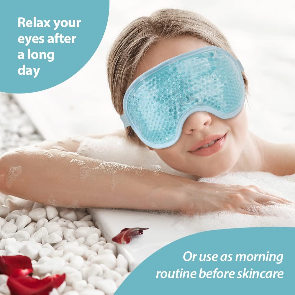 Mặt nạ mắt lạnh có thể tái sử dụng cho đôi mắt sưng húp, Mặt nạ mắt Ice Pack với lớp lót mềm mại cho quầng thâm