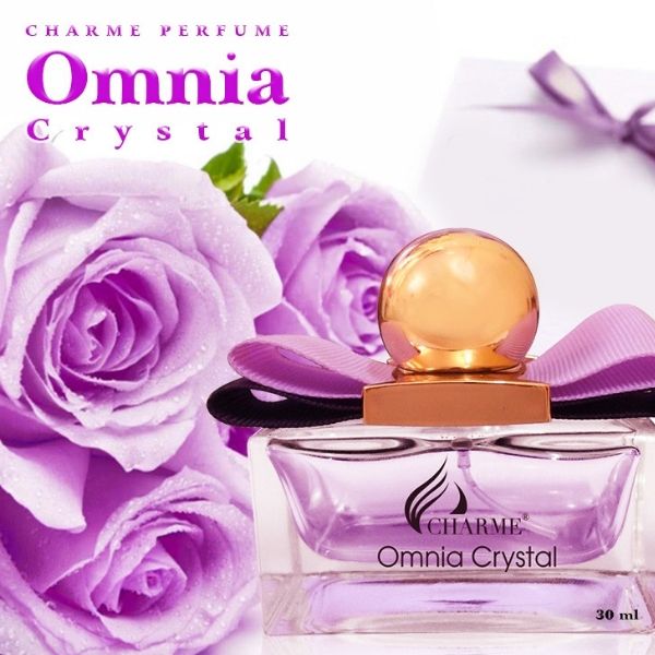 Nước hoa Nữ Charme Omnia Crystal 30ml - Tặng Kèm Thú Nhún Mặt Cười Siêu Dễ Thương