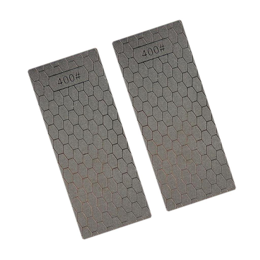 Single Sided Diamond Sharpener Stone Sharpening Whetstone Tool 400 Grits 2x