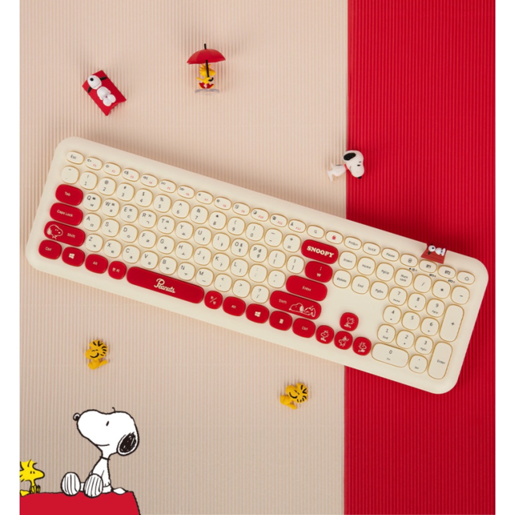 Bàn phím không dây Bluetooth Peanuts Snoopy Multi pairing