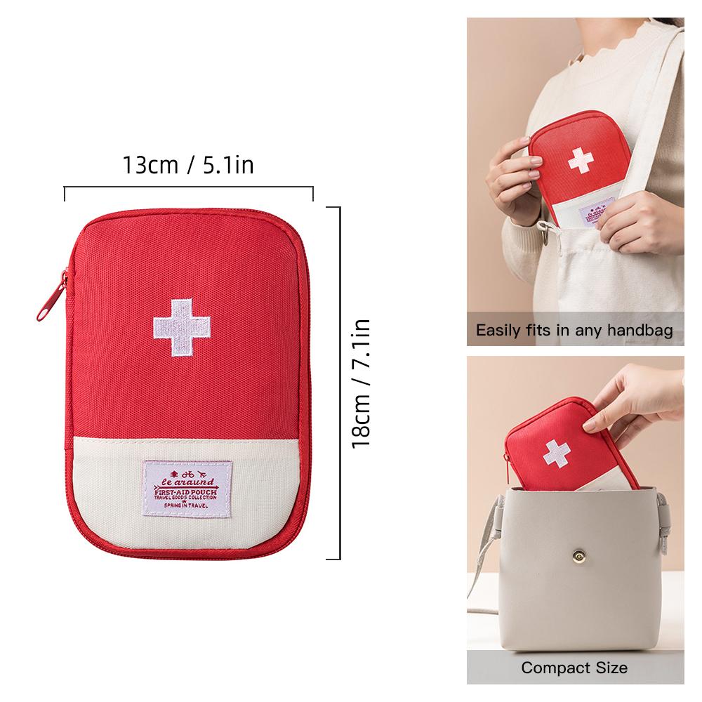 First Aid Kit Bag Empty for Home Outdoor Travel Camping Hiking Medical Storage Bag Pouch