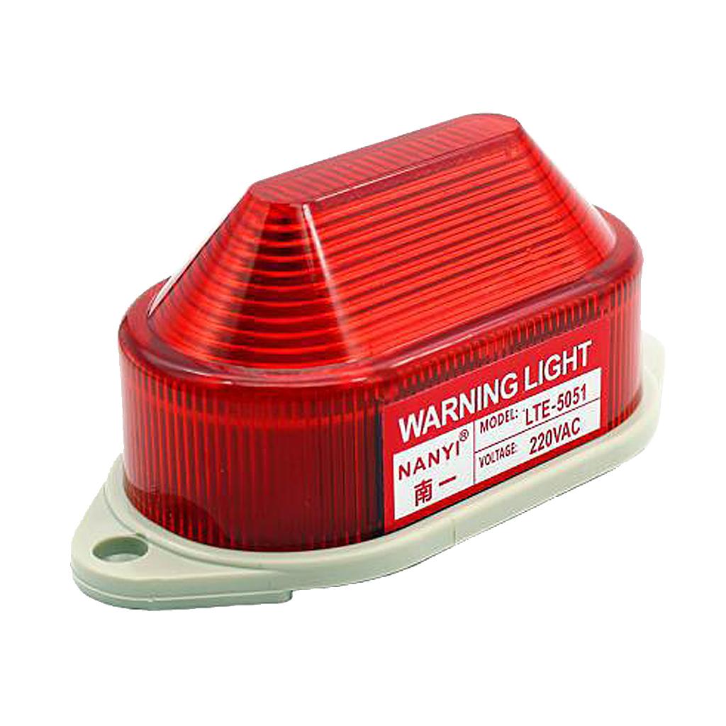 2x LED Beacon Red Flashing Strobe Signal Warning Light Lamp, AC220V