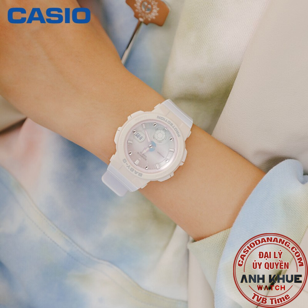 Đồng hồ nữ dây nhựa Casio Baby-G chính hãng BGA-250-7A3DR (41mm)