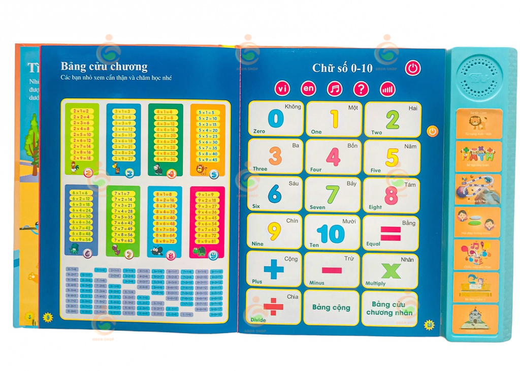 Sách nói Điện tử Song ngữ Anh - Việt cho trẻ em - Sách điện tử đa chức năng giáo dục sớm