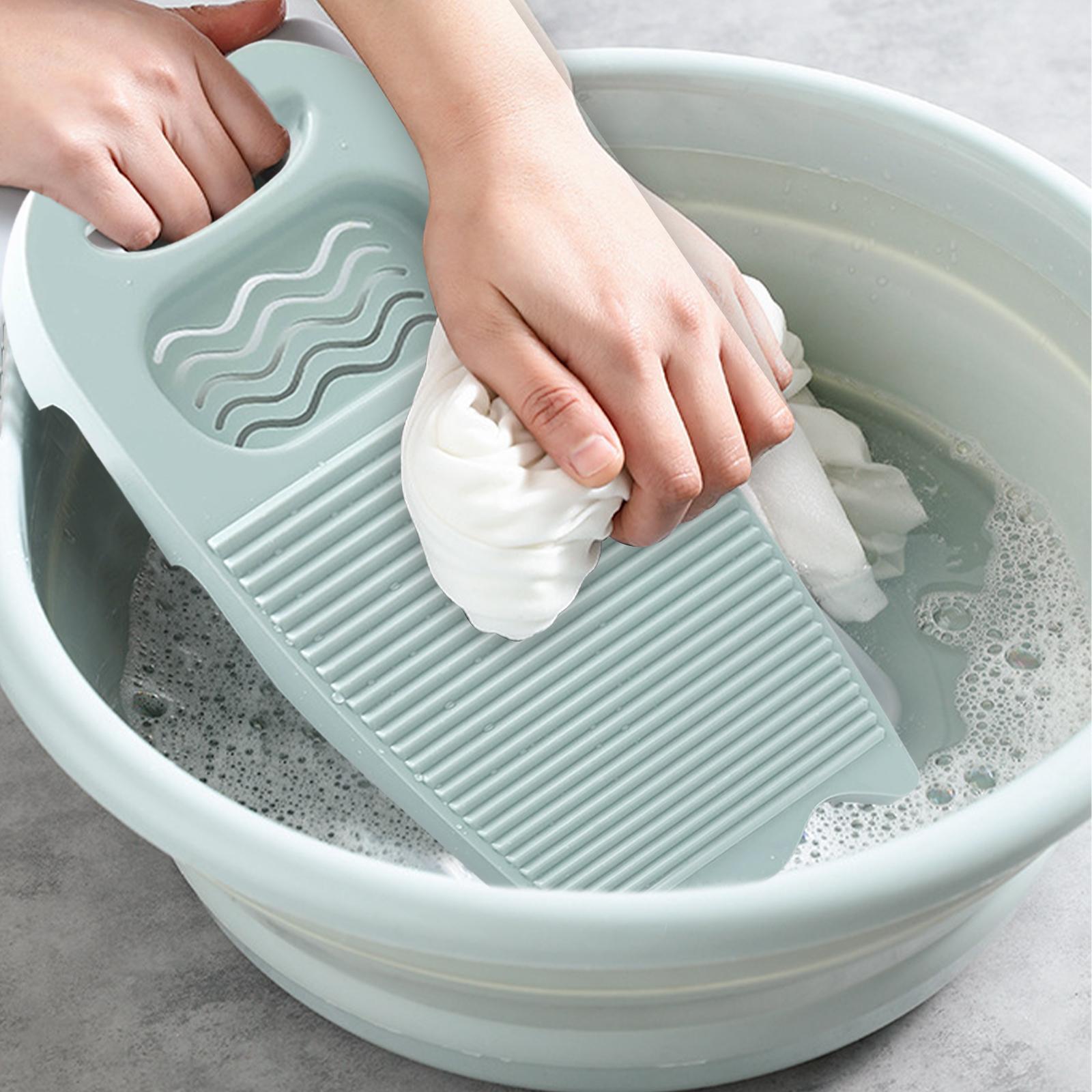Washing Board Washing Scrubbing Board with Soap Holder for Laundry Tools