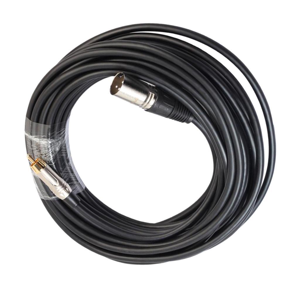 RCA Male to XLR Male Audio Mic Cable Patch Microphone Cord Parts