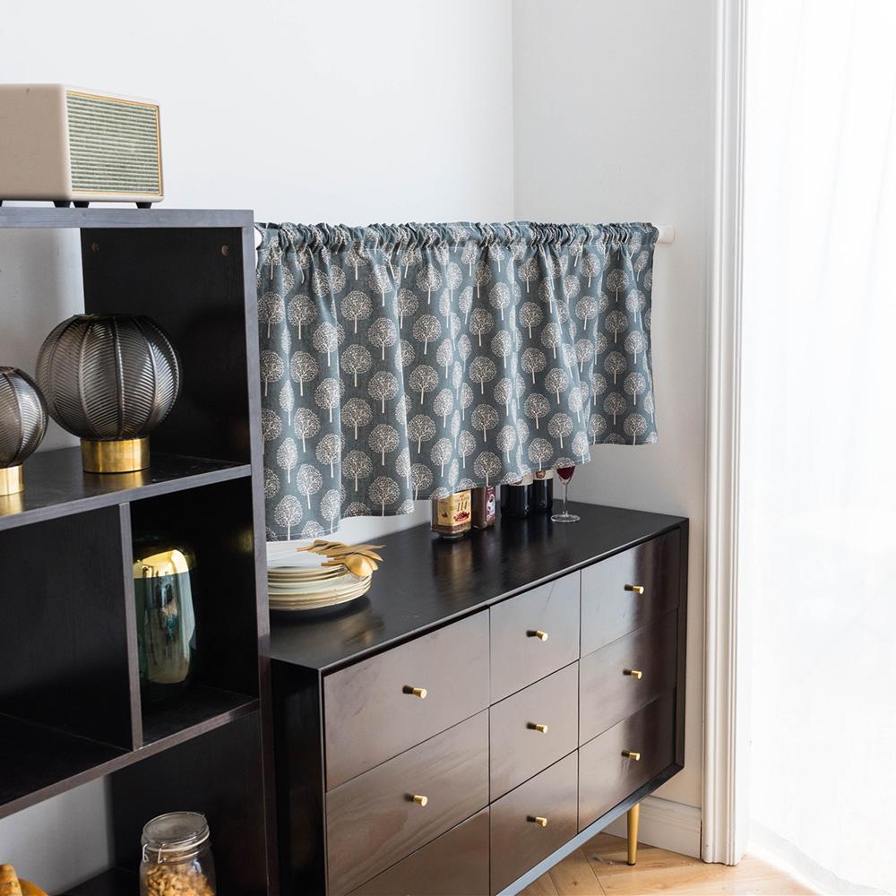 Rèm cửa sổ ngắn bằng chất liệu Polyester cao cấp không nhăn 45cm * 150cm