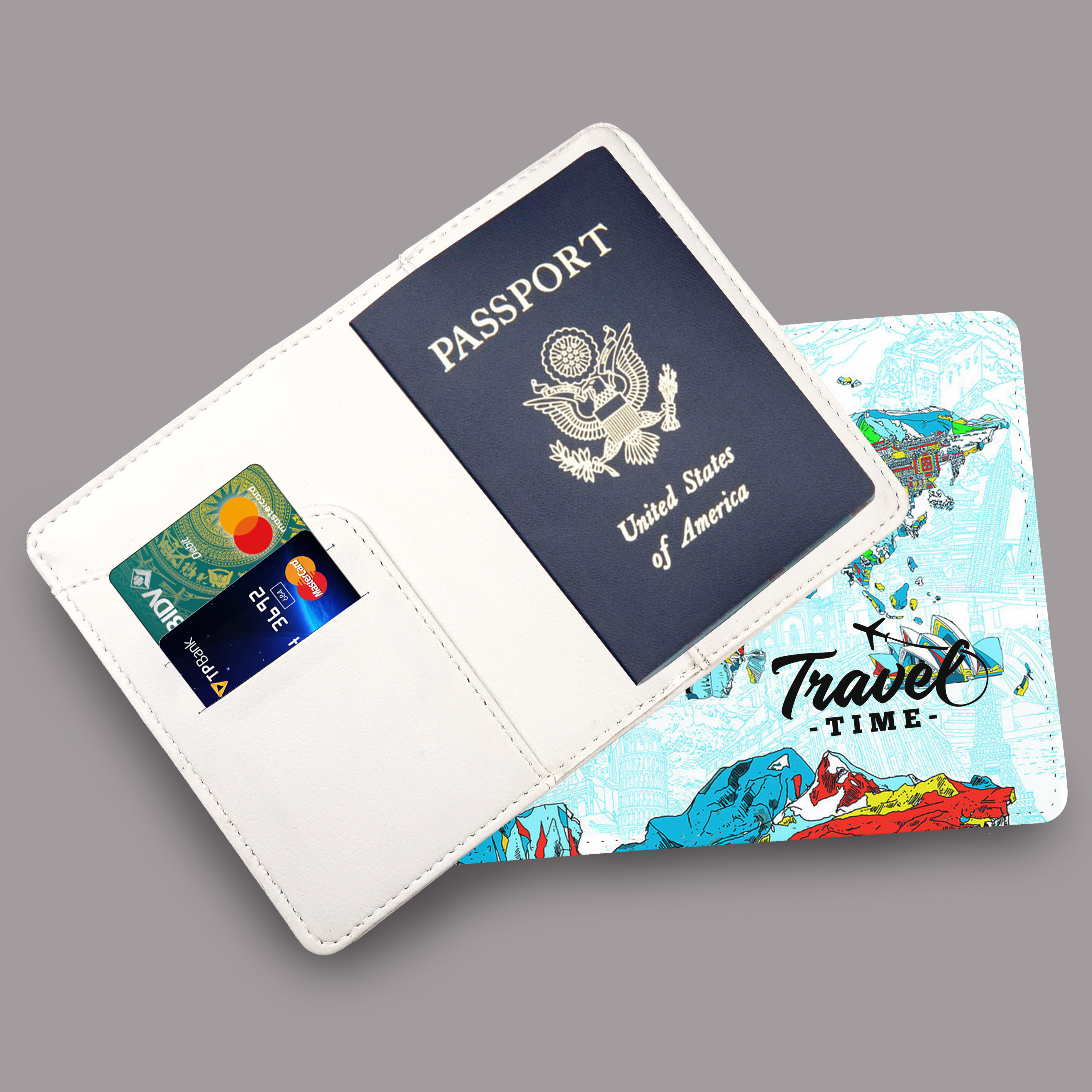 Bao Da Hộ Chiếu TRAVEL MORE - Ví Đựng Passport Du Lịch Thời Trang - PPAT0078