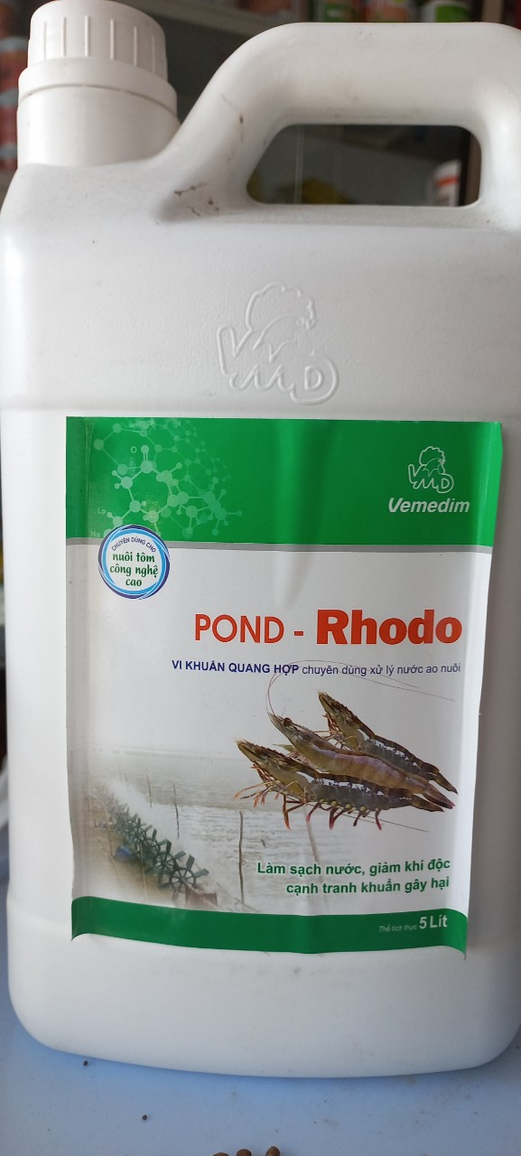 MEN pond RHODO vi sinh quang hợp xử lí đáy ao nuôi tôm. cal 5 lít