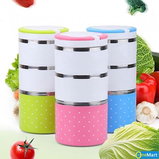 Hộp đựng cơm 3 tầng ruột inox siêu giữ nhiệt