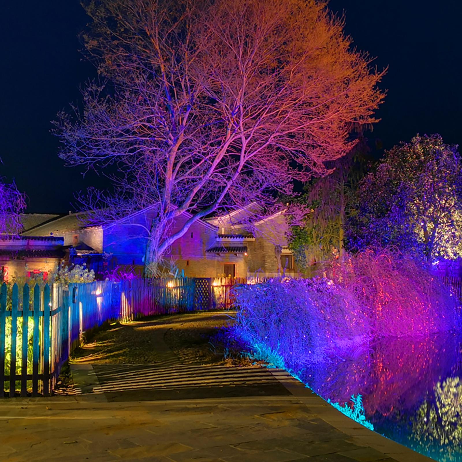 Smart WiFi Flood Light 30W 2000LM Dimmable RGB Color Changing Stage Lights Work with Alexa Google Home Wall Washer