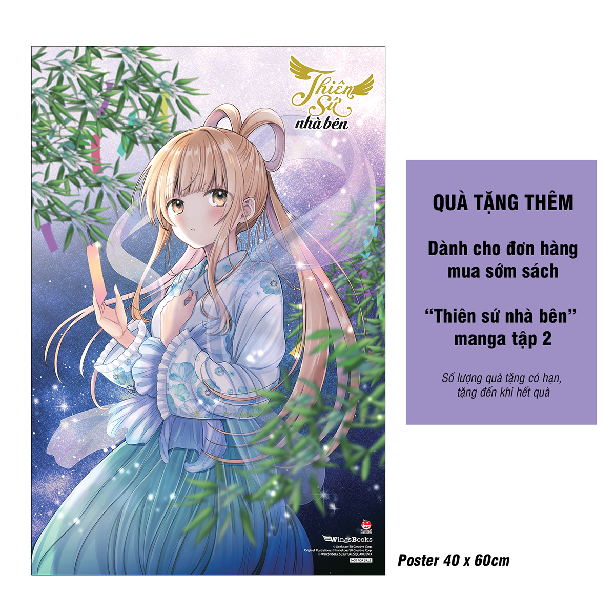 Thiên Sứ Nhà Bên (Truyện Tranh) – Tập 2 [Tặng Bookmark Bế Hình + Postcard In Nhũ  2 Mặt]