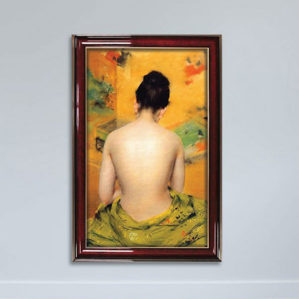 Tranh Trang Trí Phòng Ngủ Bán Nude Canvas W1147 (Size