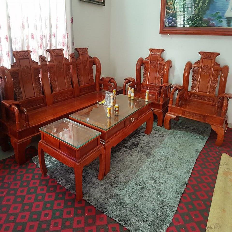 Bộ bàn ghế Tần Thủy Hoàng gỗ Hương Đá