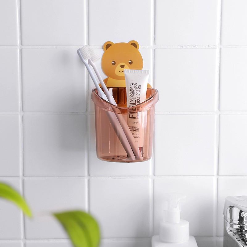 Đồ Đựng Bàn Chải Kem Đánh Răng Hình Gấu Dễ Thương