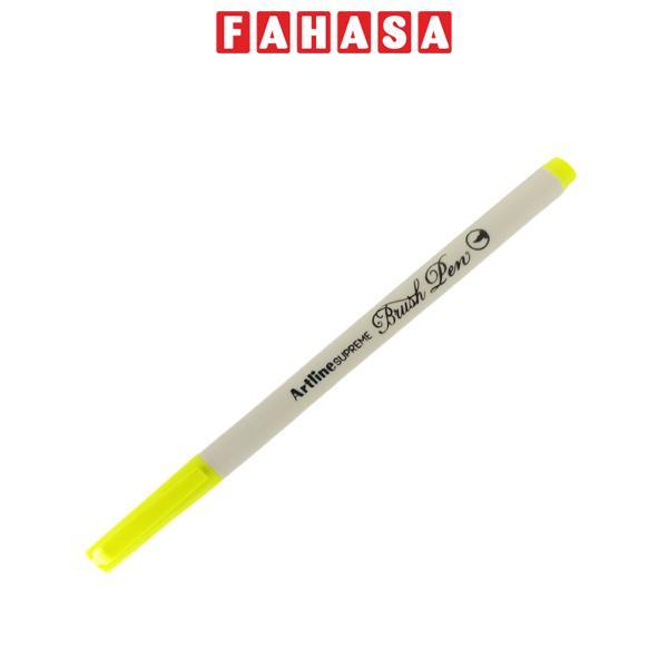 Bút Lông Đầu Cọ Artline Supreme Brush Pen EPFS-F - Fluoro Yellow