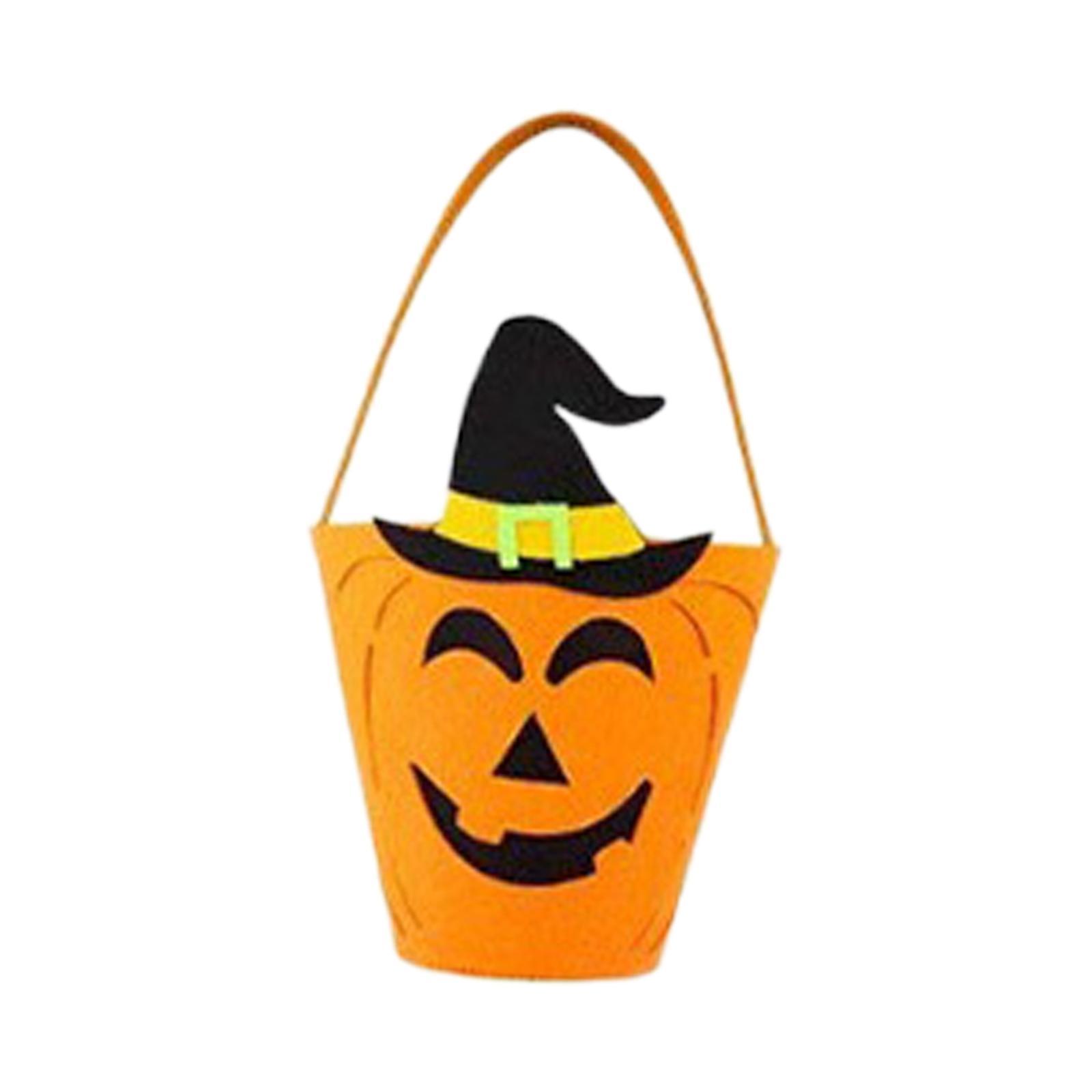 Halloween Tote Bucket Reusable Children Gift Bag Party Favors Halloween Bags