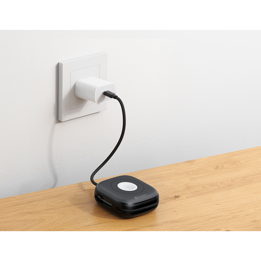 Pin Dự Phòng Không Dây MAZER MagLink18i 10000mAh Qi2 15W PD20W 4 trong 1 Sạc Được Cho Apple Watch Tích Hợp 2 Cáp Sạc Hàng Chính Hãng