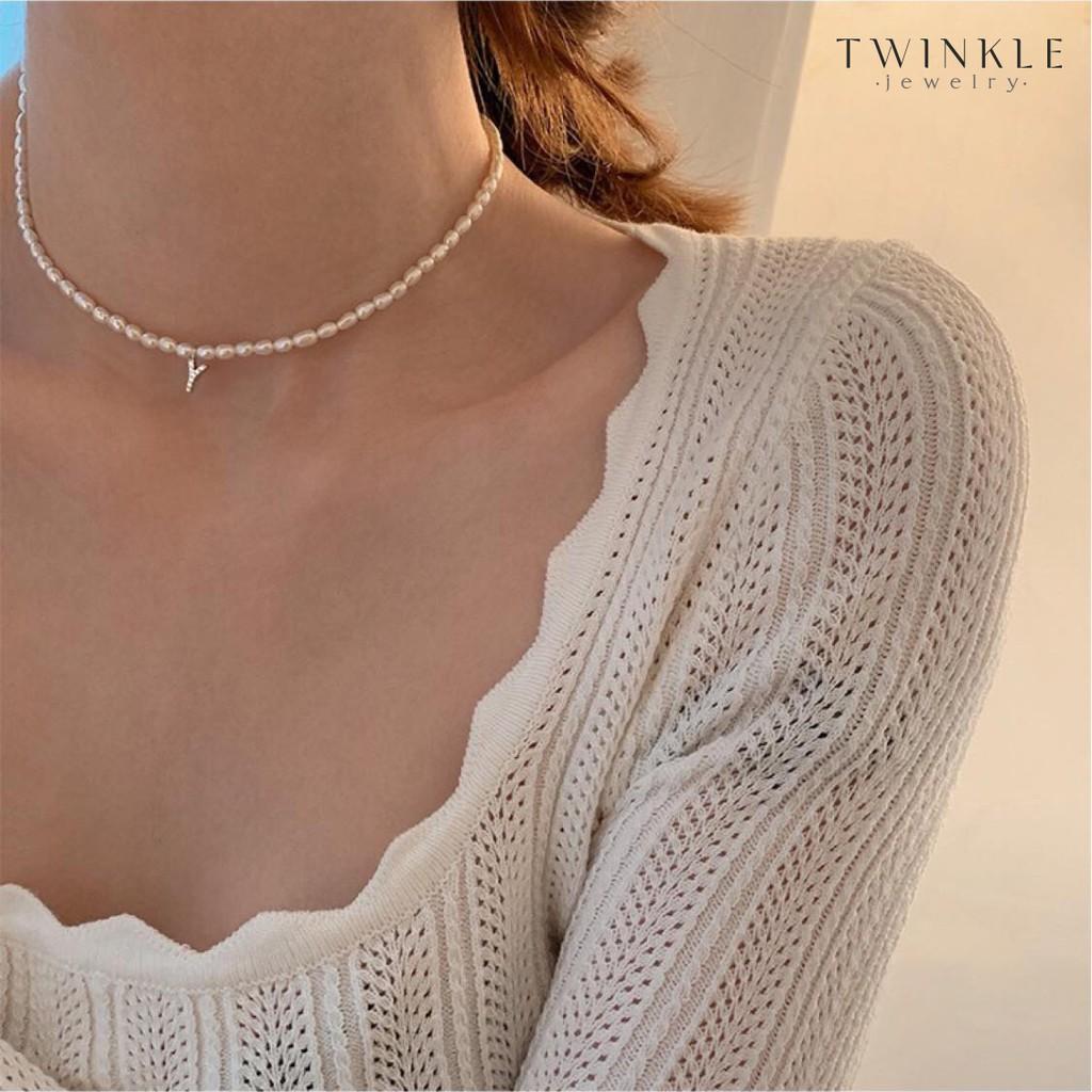Dây chuyền nữ Mix chữ - Vòng cổ bạc nữ - Phụ kiện trang sức Twinkle Jewelry DC0018