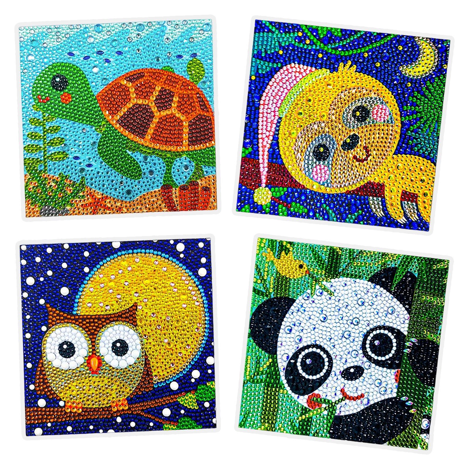 DIY 5D diamond paint Kit with Wooden Frame Cute for home Beginners