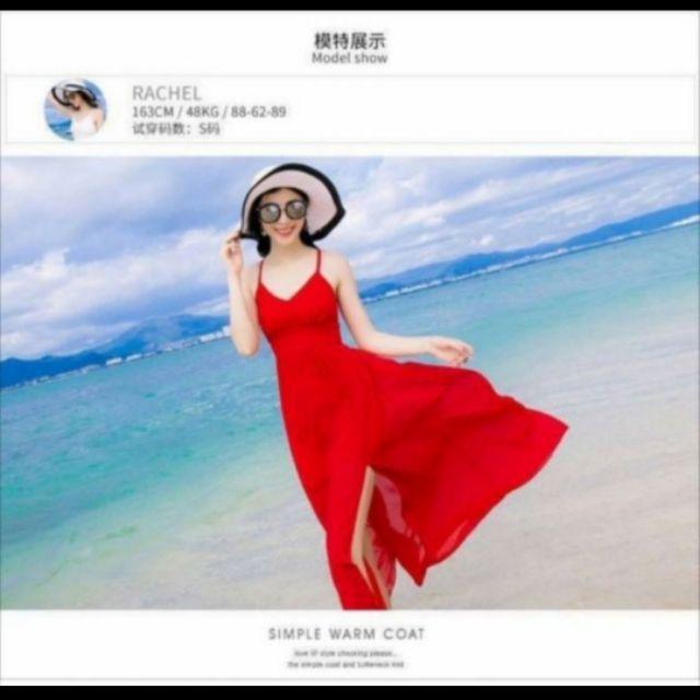 SIÊU RẺ ĐẸP Đầm maxi lưng đan vải voan rũ cực xinh
