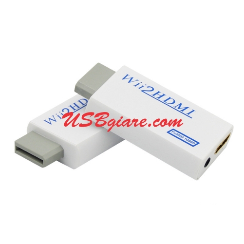 Bộ chuyển máy chơi game Wii sang HDMI, wii to hdmi converter 【USBgiare,Com】