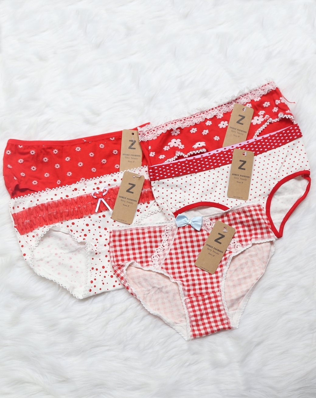 Hộp 5 Quần lót cotton co giãn thời trang QL 8198