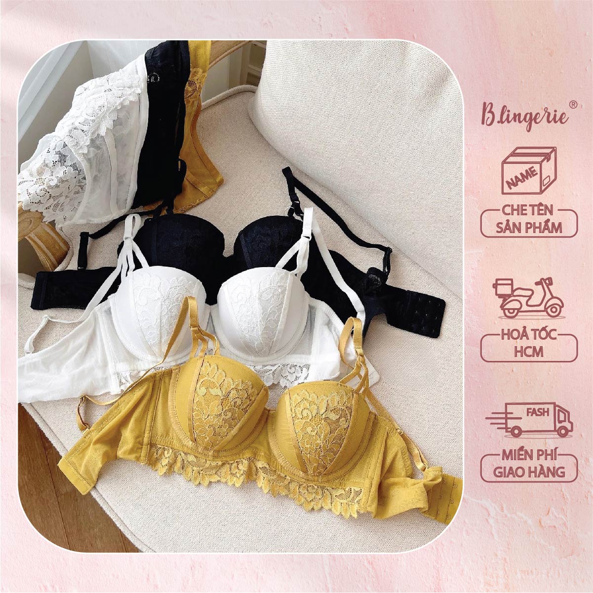 Bộ Đồ Lót Nữ Quyến Rũ - B.Lingerie